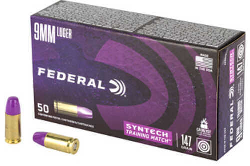 9mm Luger 50 Rounds Ammunition Federal Cartridge 147 Grain TSJ